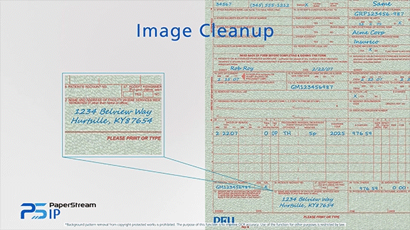 PaperStream image cleanup animated graphic